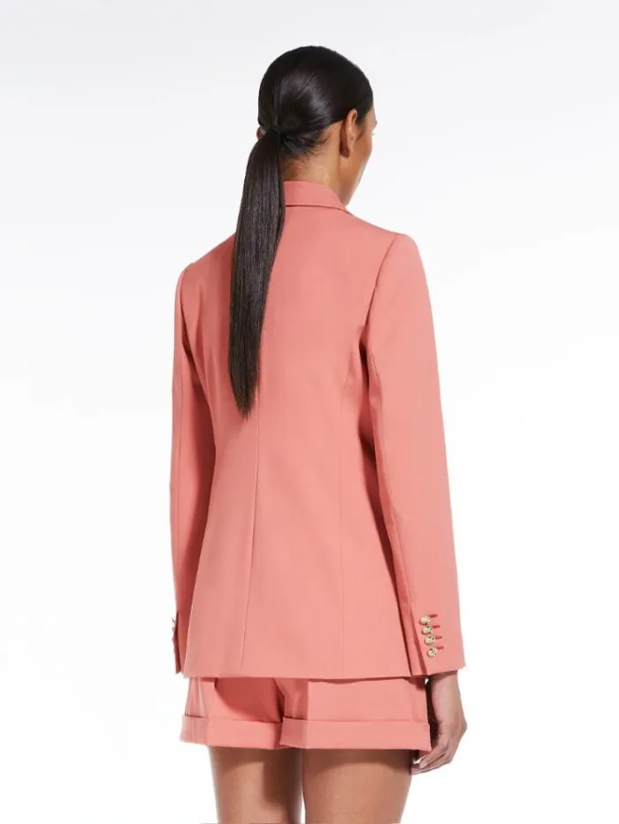 Woman Gabardine Wool Blazer Salmon Maxmara Suit Woman Gabardine Wool Blazer Salmon Maxmara Suit
