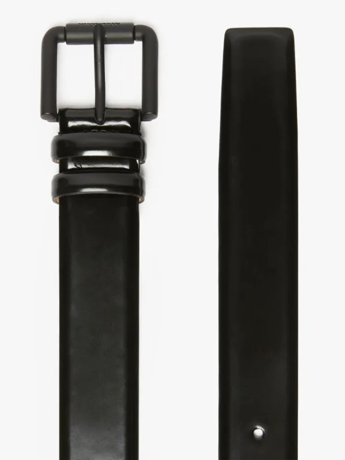 Woman Leather Belt Black Maxmara Belts