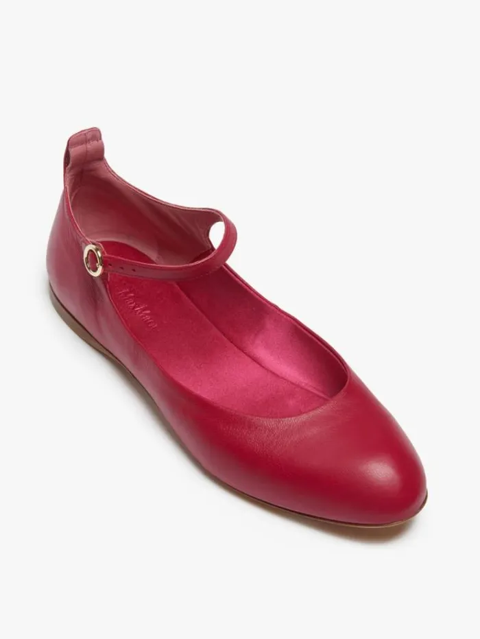 Woman Nappa Leather Ballet Flats Antique Rose Maxmara Flat Shoes Woman Nappa Leather Ballet Flats Antique Rose Maxmara Flat Shoes