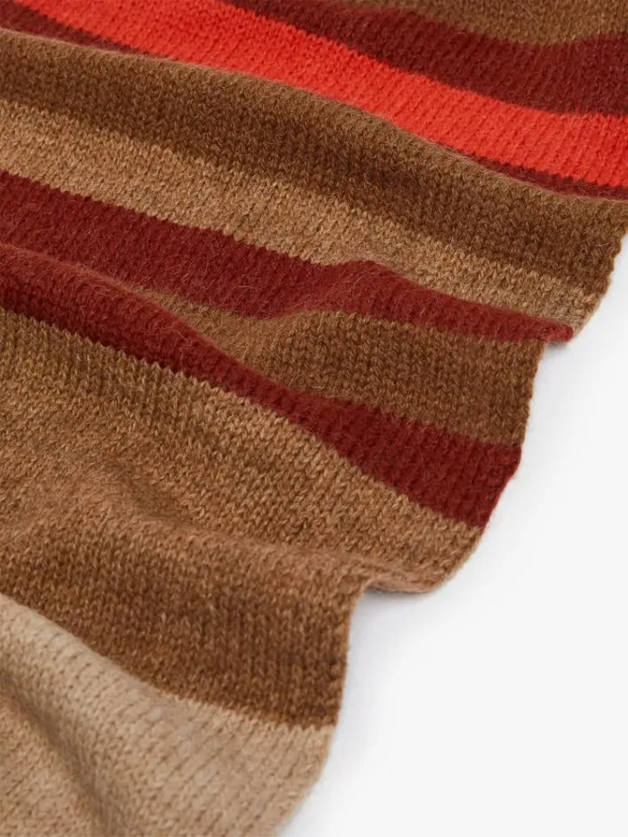 Woman Scarf In Alpaca And Wool Yarn Beige Maxmara Scarves And Foulards Woman Scarf In Alpaca And Wool Yarn Beige Maxmara Scarves And Foulards