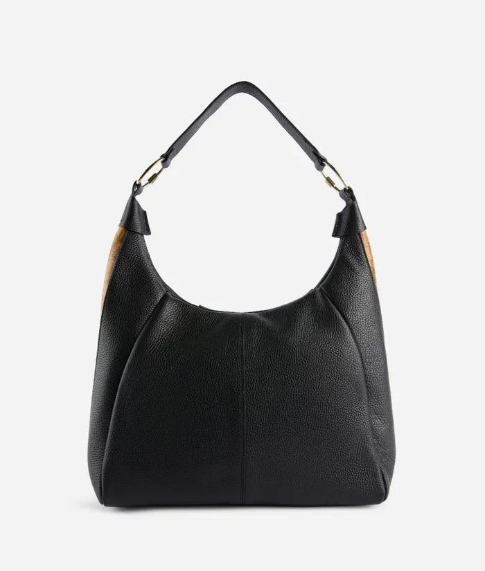 Woman Shoulder Bags Alviero Martini Universe Leather Shoulder Bag Black