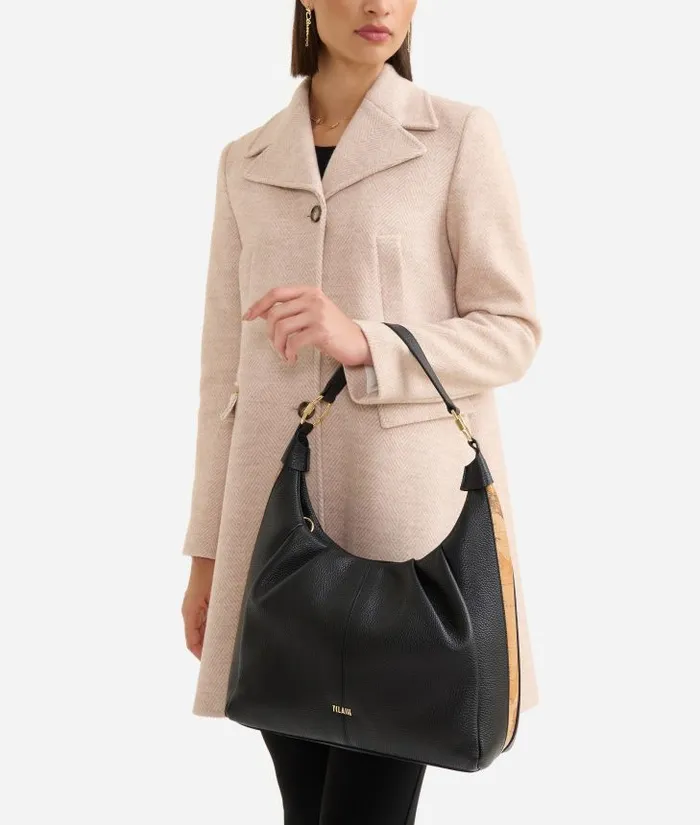 Woman Shoulder Bags Alviero Martini Universe Leather Shoulder Bag Black