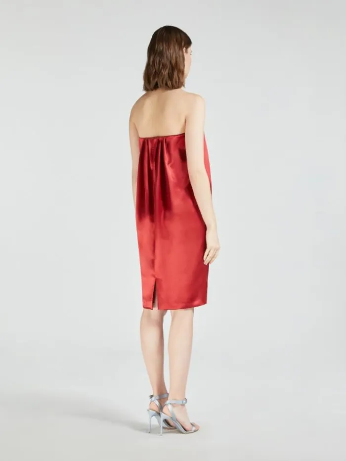 Woman Silk And Viscose Dress Ruby Maxmara Bridal Clothing Woman Silk And Viscose Dress Ruby Maxmara Bridal Clothing