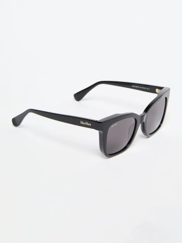 Woman Square Sunglasses Black Maxmara Eyewear