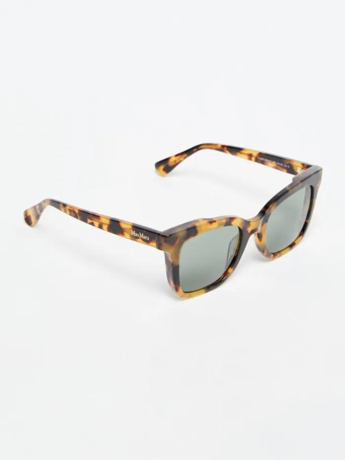 Woman Square Sunglasses Tawny Bronze Brown Maxmara Eyewear