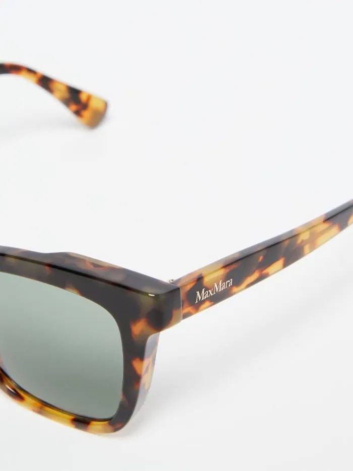 Woman Square Sunglasses Tawny Bronze Brown Maxmara Eyewear