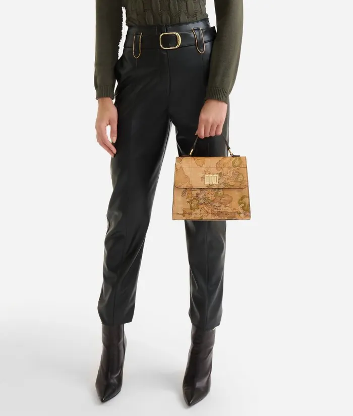 Woman Top Handle Bags Alviero Martini Brilliant Bag Mini Tote Bag With Crossbody Strap Geo Classic