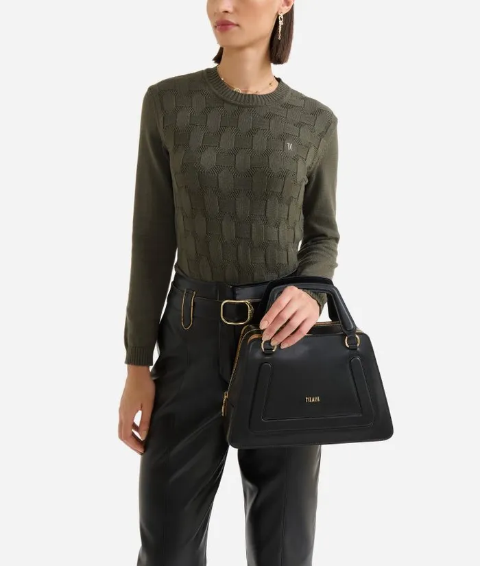 Woman Top Handle Bags Alviero Martini Future Bag Handbag With Crossbody Strap Black