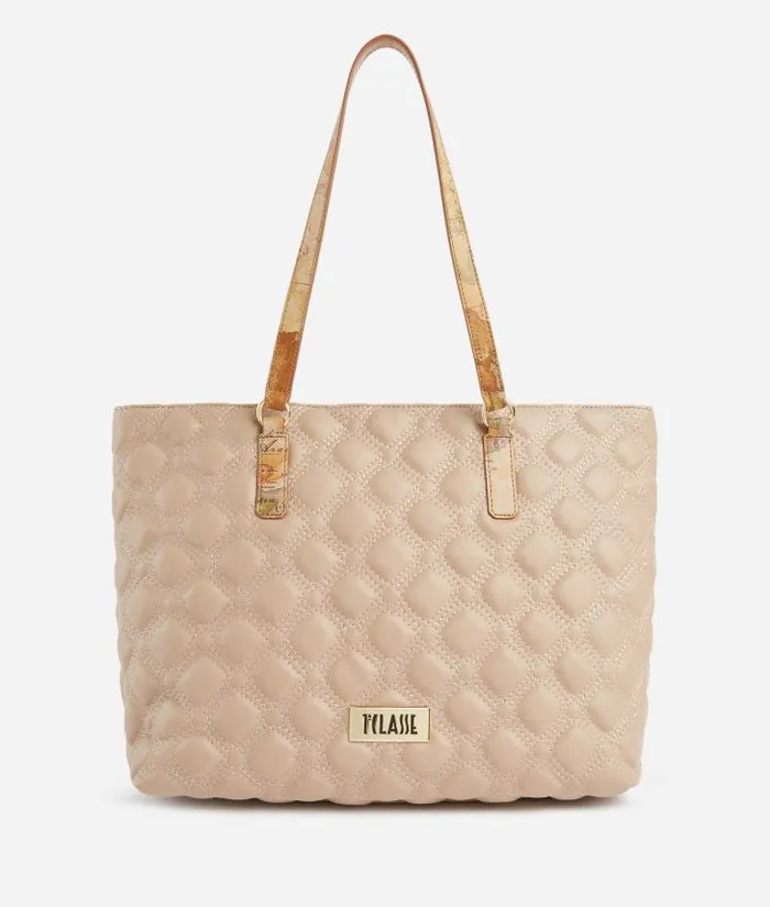 Woman Totes Alviero Martini 1c Matelass Shopper Bag Light Taupe