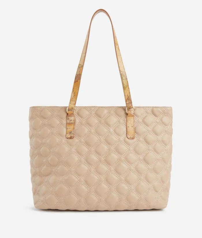 Woman Totes Alviero Martini 1c Matelass Shopper Bag Light Taupe