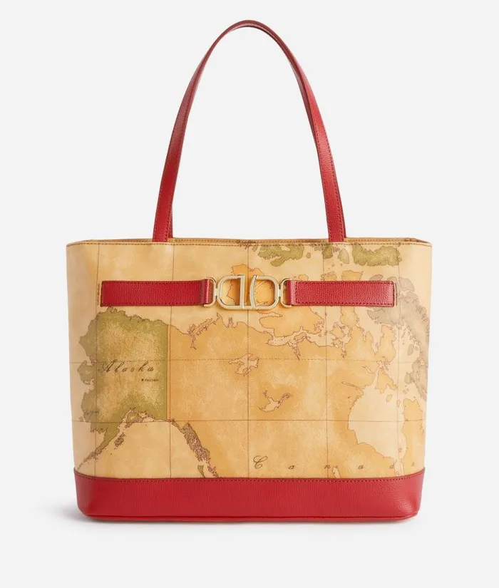 Woman Totes Alviero Martini 3d Geo Shopper Bag Raspberry