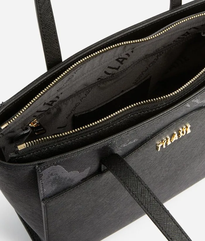 Woman Totes Alviero Martini Digital City Medium Shopper Bag With Geo Night Insert