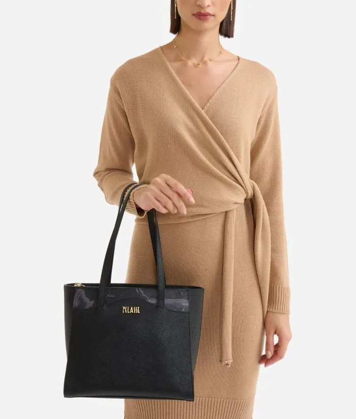 Woman Totes Alviero Martini Digital City Medium Shopper Bag With Geo Night Insert