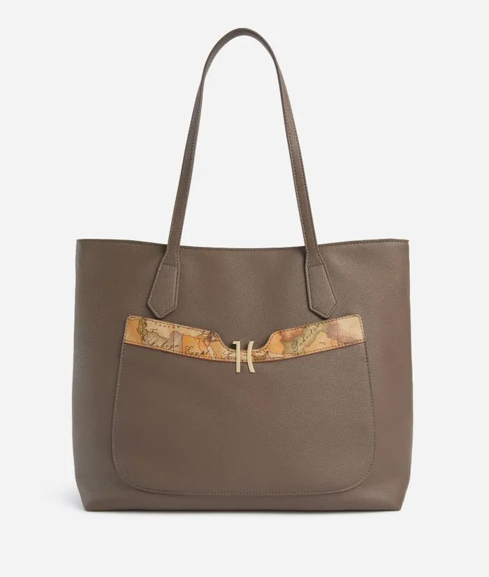 Woman Totes Alviero Martini Innovative Vision Shopper Bag Dark Taupe