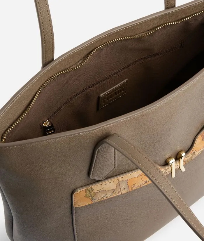 Woman Totes Alviero Martini Innovative Vision Shopper Bag Dark Taupe