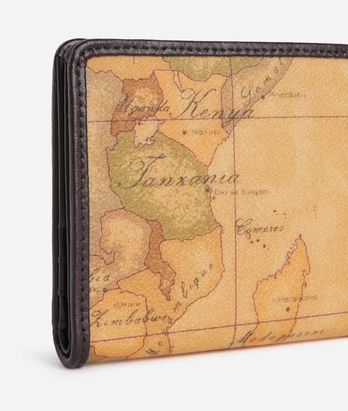 Woman Wallets Alviero Martini Geo Iconic Mix Mini Bifold Wallet Chocolate