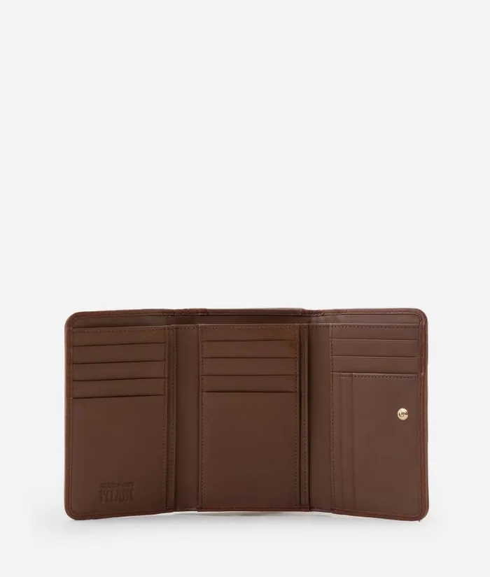 Woman Wallets Alviero Martini Social Soft Medium Bifold Wallet Chestnut