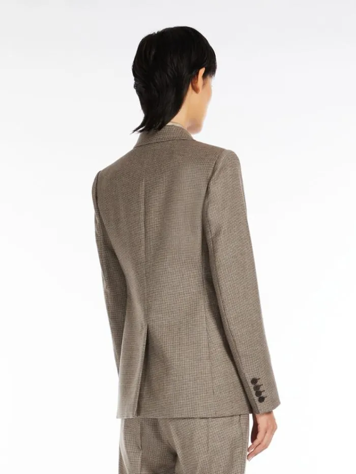 Woman Wool Flannel Blazer Beige Maxmara Suit Woman Wool Flannel Blazer Beige Maxmara Suit