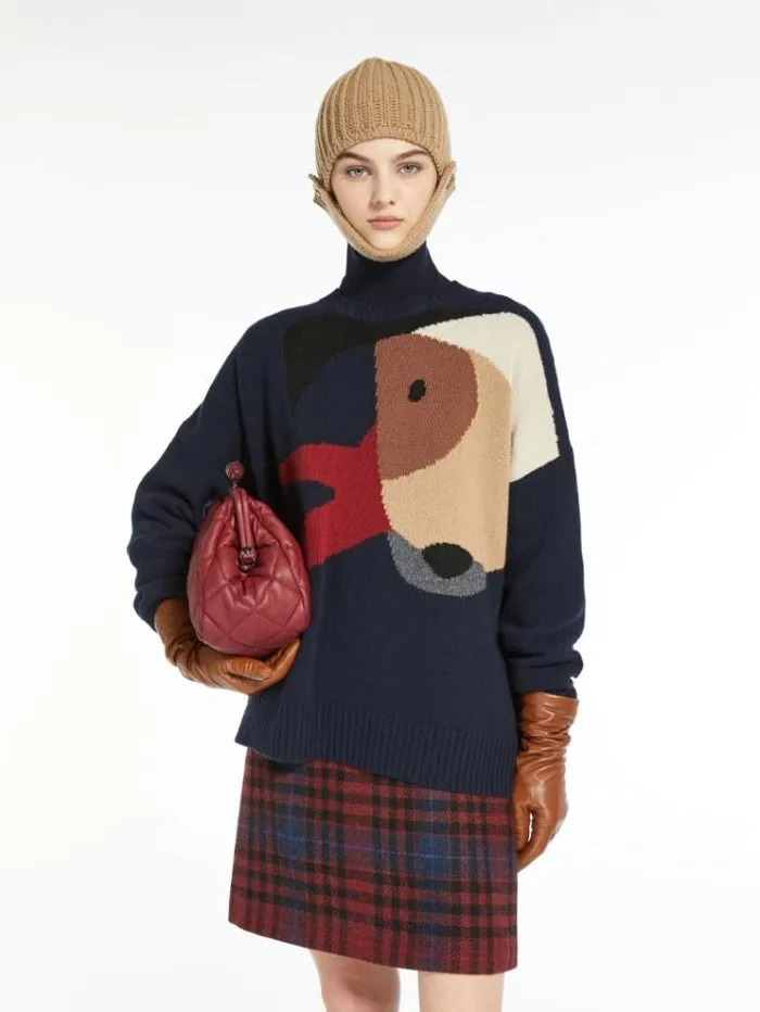 Woman Wool Yarn Sweater Multicolour Maxmara Knitwear And Sweatshirts Woman Wool Yarn Sweater Multicolour Maxmara Knitwear And Sweatshirts