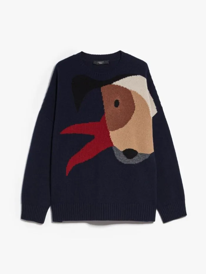 Woman Wool Yarn Sweater Multicolour Maxmara Knitwear And Sweatshirts Woman Wool Yarn Sweater Multicolour Maxmara Knitwear And Sweatshirts