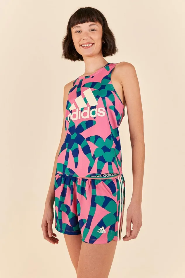 Women Adidas Farm Pacer Shorts Magenta Magenta FARM Rio Shorts