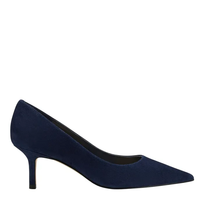 Women Alola Pump Dark Blue Suede Marc Fisher Heels and Pumps