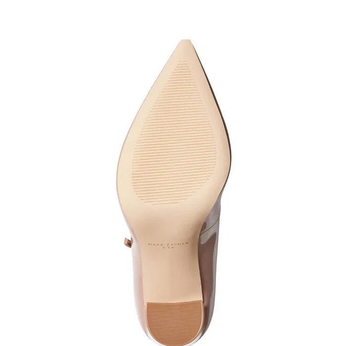 Women Artie Mary Jane Pump Natural Patent Leather Marc Fisher Heels and Pumps