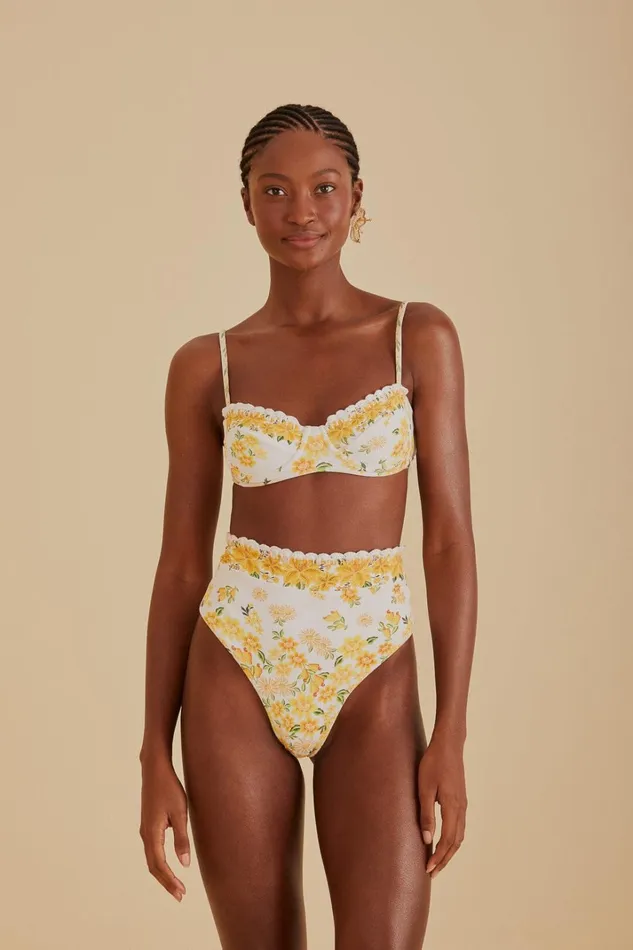 Women Azaleia Underwire Bikini Top Azaleia Offwhite FARM Rio Bikinis