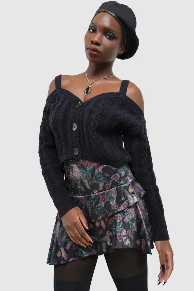 Women Basics Killstar Dark Ballad Crop Top