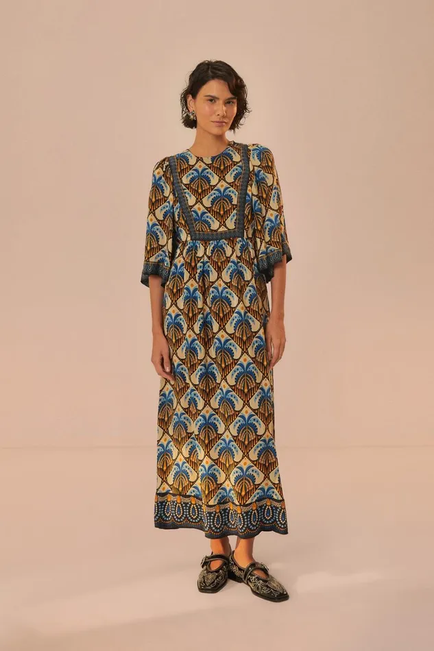 Women Beige Cocopalm Maxi Dress Cocopalm Beige FARM Rio Maxi Dresses