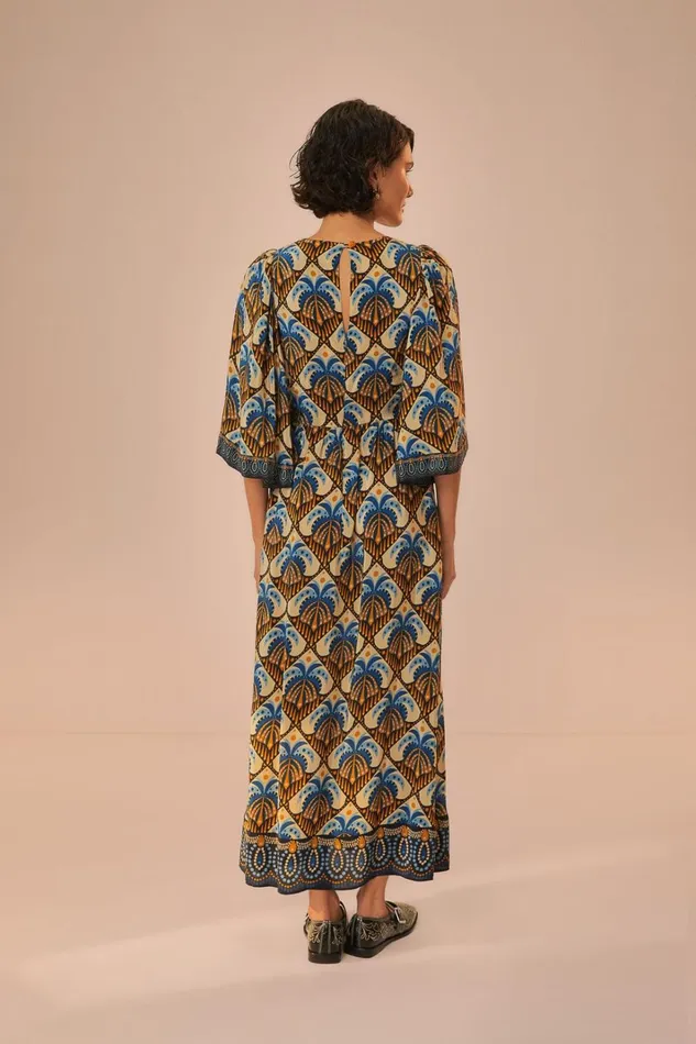 Women Beige Cocopalm Maxi Dress Cocopalm Beige FARM Rio Maxi Dresses
