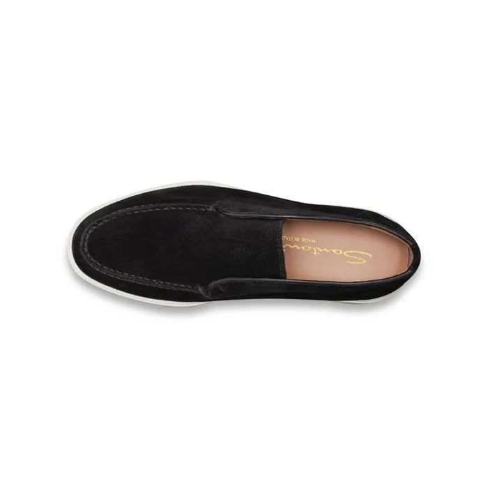 Women Black Suede Desert Boot Santoni Boots and Ankle Boots