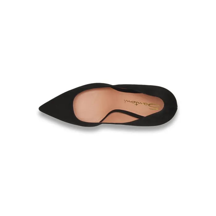 Women Black Suede HighHeel Pump Santoni Pumps and Heels