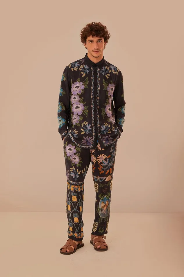 Women Black Winter Garden Pants Winter Garden Black FARM Rio Pants