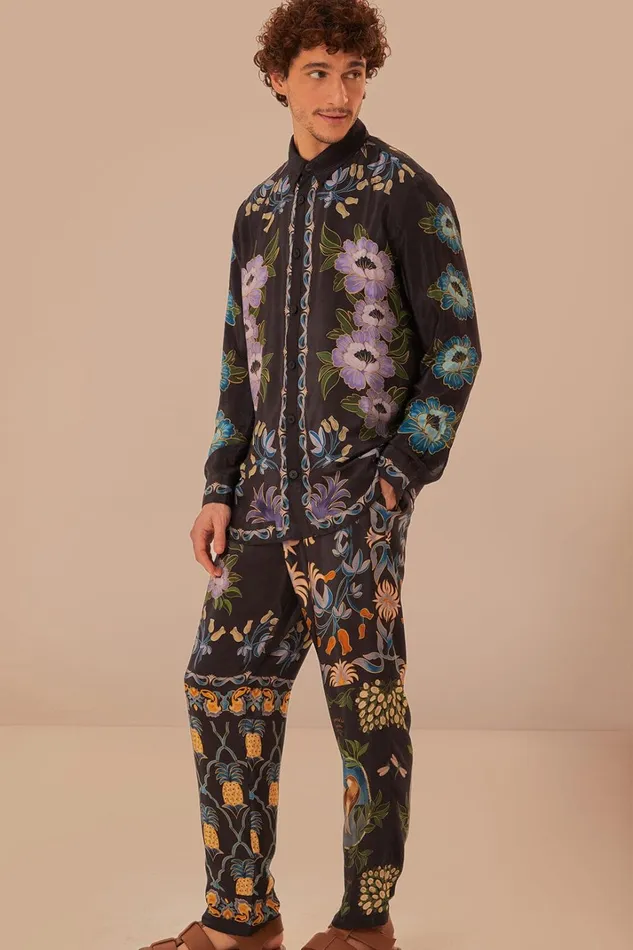 Women Black Winter Garden Pants Winter Garden Black FARM Rio Pants