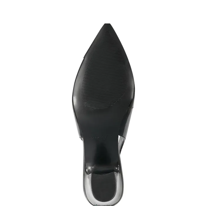 Women Blakeley Slingback Pump Black Patent Leather Marc Fisher Heels and Pumps