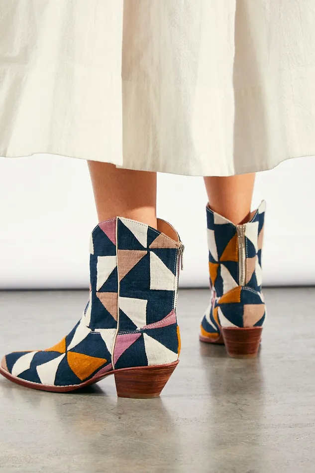 Women Boots Free People Mosaic Western Boots Multi