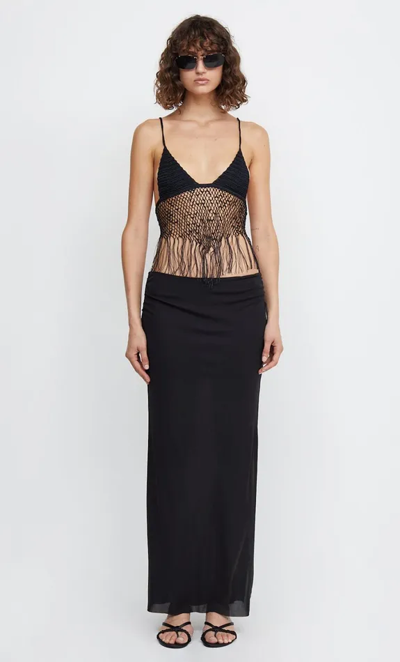 Women Bottoms Bec Bridge LEXIE SPLIT MAXI SKIRT Black