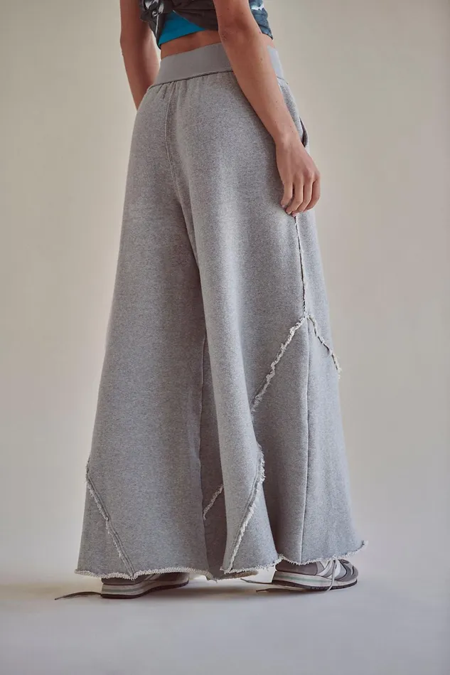 Women Bottoms Free People Free Spirit WideLegs Heather Grey