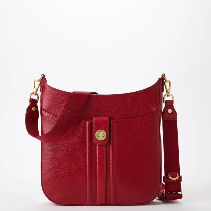 Women Brahmin Crossbodies Leia Radiant Red Mystic