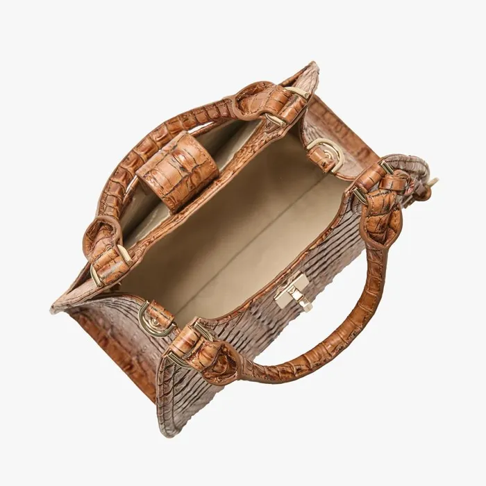 Women Brahmin Satchels Adrian Luggage Brown Leontyne