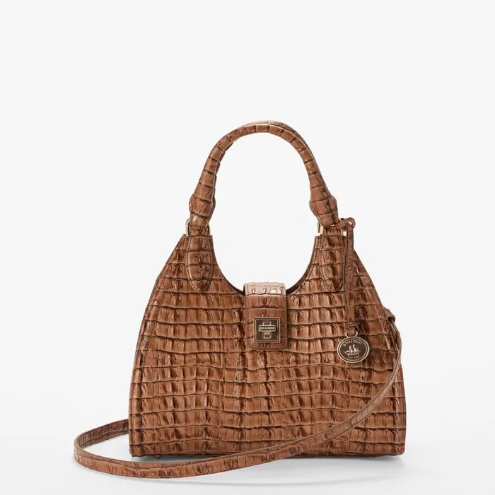 Women Brahmin Satchels Adrian Luggage Brown Leontyne