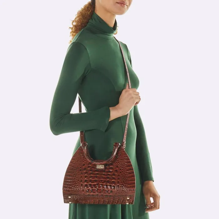 Women Brahmin Satchels Adrian Luggage Brown Leontyne