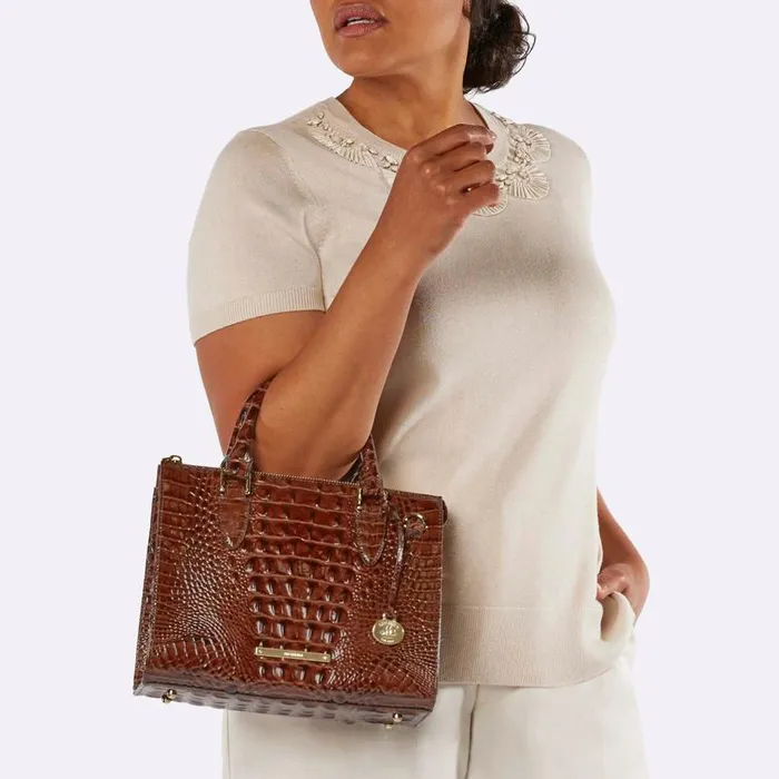 Women Brahmin Satchels Anywhere Convertible Carnation Melbourne