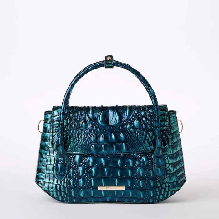 Women Brahmin Satchels Estelle Blue Patina Melbourne