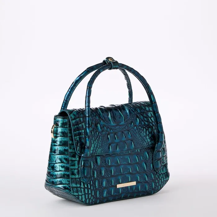 Women Brahmin Satchels Estelle Blue Patina Melbourne