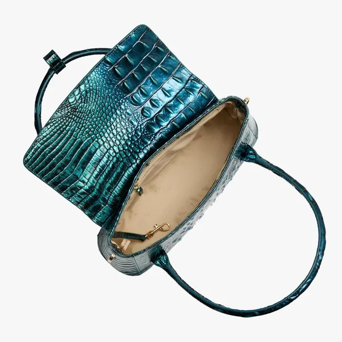 Women Brahmin Satchels Estelle Blue Patina Melbourne