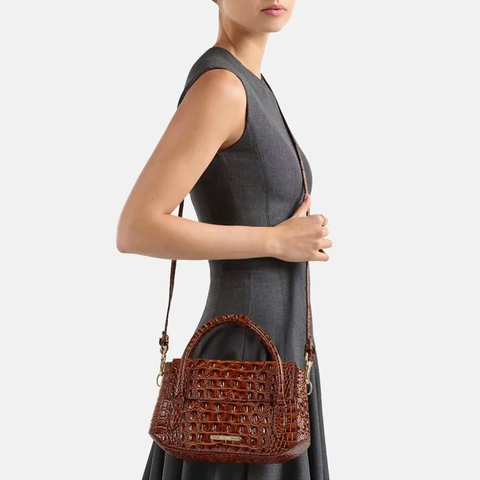 Women Brahmin Satchels Estelle Blue Patina Melbourne