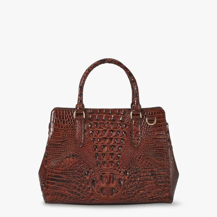 Women Brahmin Satchels Small Finley Pecan Melbourne