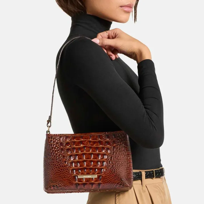 Women Brahmin Shoulder Bags Lorelei Twilight Blue Ombre Melbourne